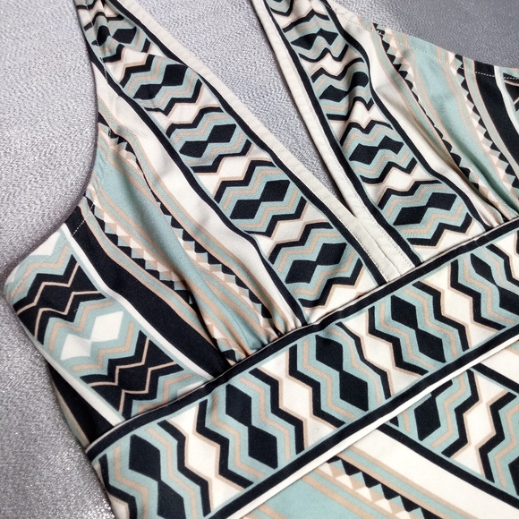 BCBGMaxAzria Tops - BcBgMaxazria Geometric Pattern Halter Top